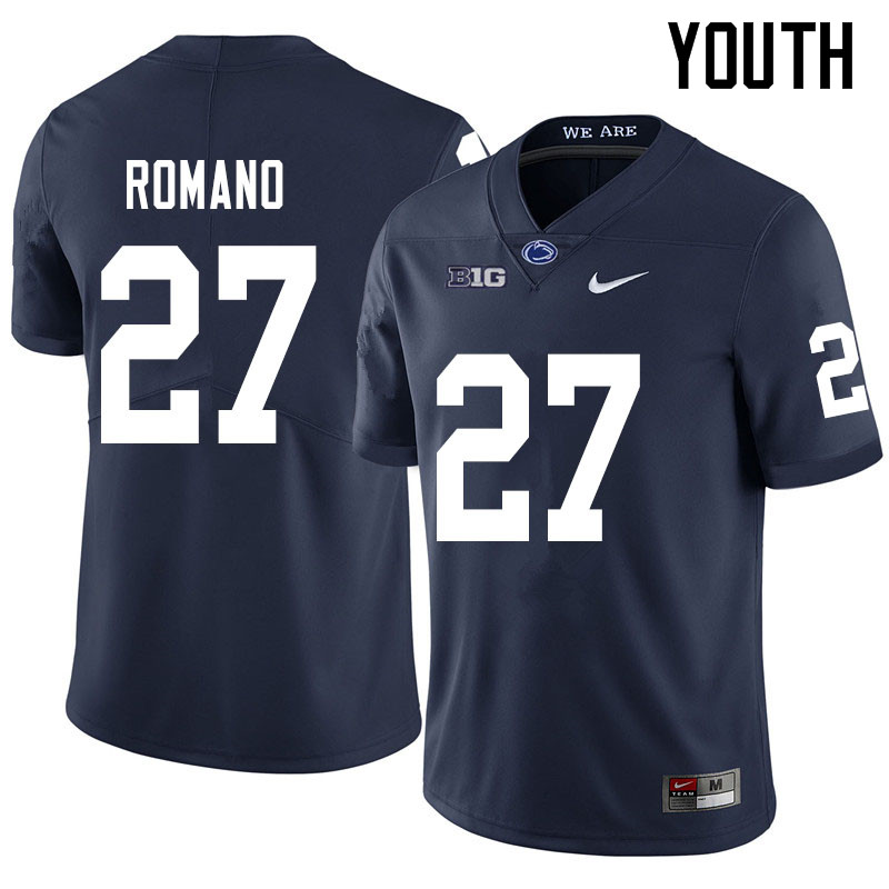 Youth #27 Cody Romano Penn State Nittany Lions College Football Jerseys Sale-Navy
